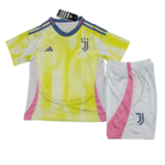 Kit Infantil Juventus Amarela Away Reserva II 2024/25 Unissex
