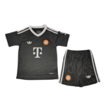 Kit Infantil Bayern de Munique Preta Originasl 2024/25 Unissex