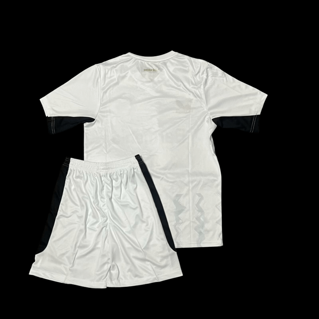 Kit Infantil Bayer Leverkusen Branca II Reserva Unissex Kit Infantil Bayer Leverkusen Branca II Reserva Unissex