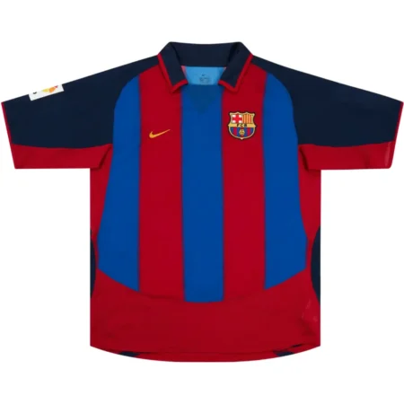 Camisa do Barcelona Grená Home I 2003/04 Masculina