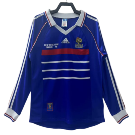 Camisa da França Azul Manga Longa 2006 Away II