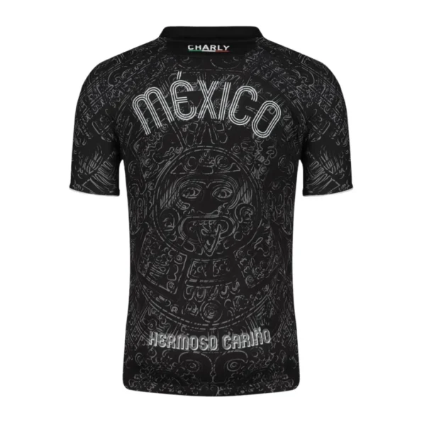 Camisa Mexico Charly Aztec Preta 2024/25 Masculina