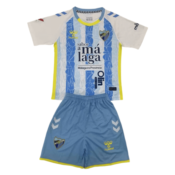 Kit Infantil Titular Malága Branca/Azul I 2024/25 Unissex