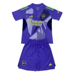 Kit Infantil Arsenal Roxo Goleiro 2024/25 Unissex