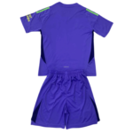 Kit Infantil Arsenal Roxo Goleiro 2024/25 Unissex