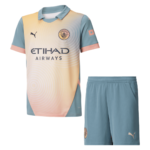 Kit Infantil Manchester City Azul IV Definitely 2024/25 Unissex