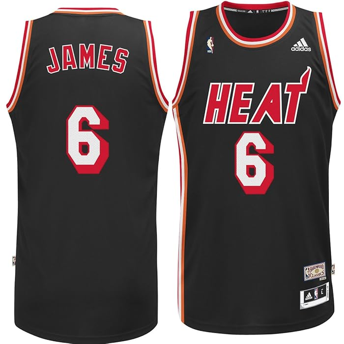 regata-nba-adidas-miami-heat-preta-2013-lebron-james-6 Regata NBA Adidas Miami Heat Preta 2013 LeBron James #6