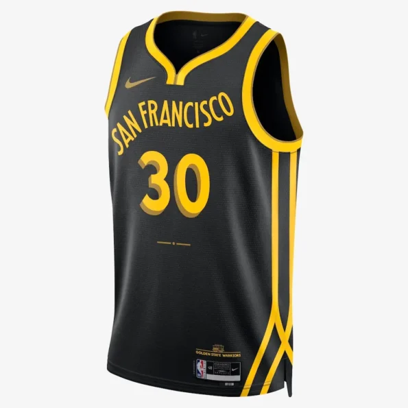 Regata NBA City Swingman Golden State Warriors Preta Curry #30