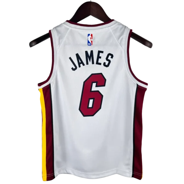 Regata NBA City Swingman Miami Heat Branca James #6