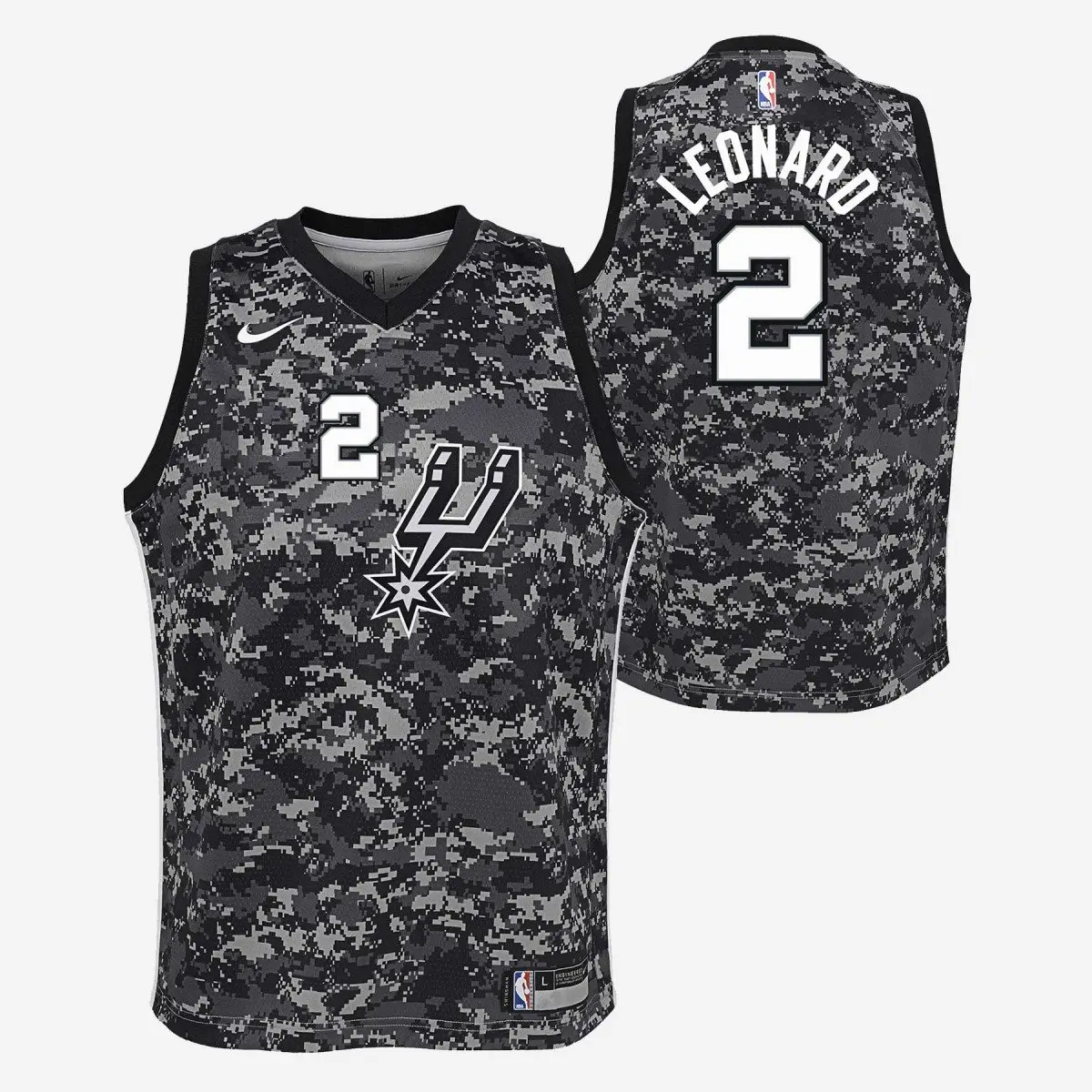 regata-nba-city-swingman-san-antonio-spurs-preta-leonard-2 Regata NBA City Swingman San Antonio Spurs Preta Leonard #2