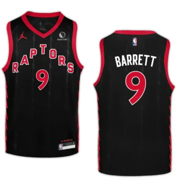 Regata NBA Statement Swingman Toronto Raptors Preta Barrett #9