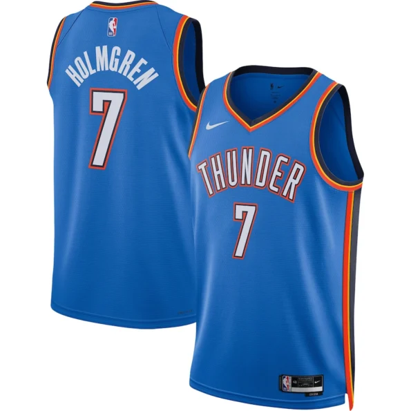 Regata NBA Swingman Oklahoma City Thunder Azul 22-23 Holmgren #7