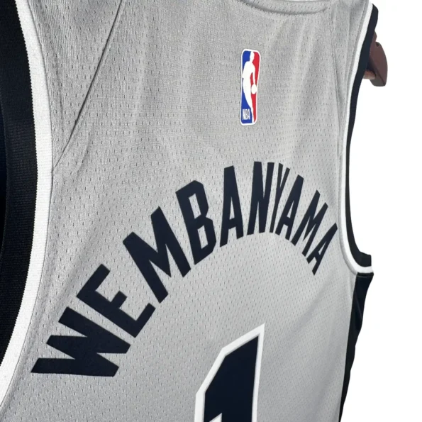 Regata NBA Swingman Statement San Antonio Spurs Cinza 18-19 WEMBANYAMA #1