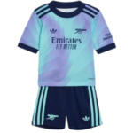 Kit Infantil Arsenal Roxo Third III 2024/25 Unissex