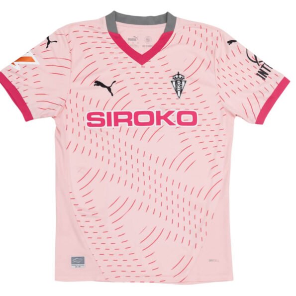 Camisa Sporting de Gijón Third Rosa 2024/25 Masculina