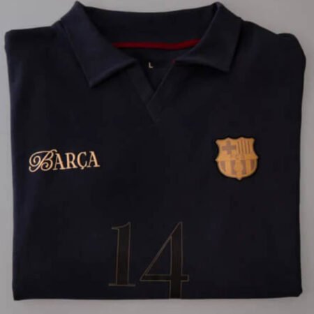 Camisa Especial Bonmati 14 Azul Marinho Barcelona Polo