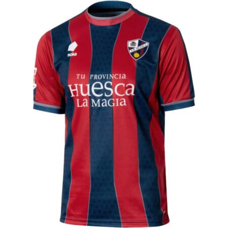 Camisa SD HuescaVermelha Home I 2024/25 Masculina