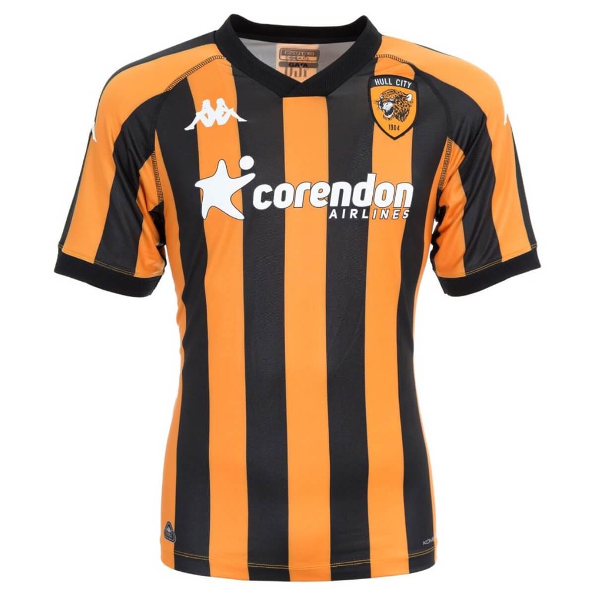 Camisa Hull City Home Laranja/Preta 2024/25 Masculina