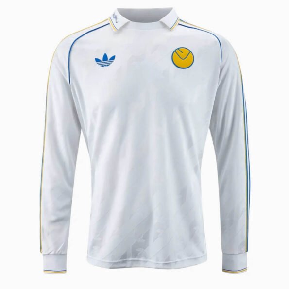 Camisa Leeds United Branca Adidas Originals 2024/25 Manga Longa