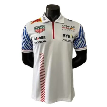 Camisa Polo Red Bull Racing F1 Branca 2023/24