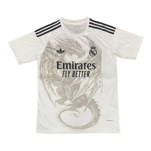 Camisa Real Madrid Dragão Branco 2024/25 Masculina