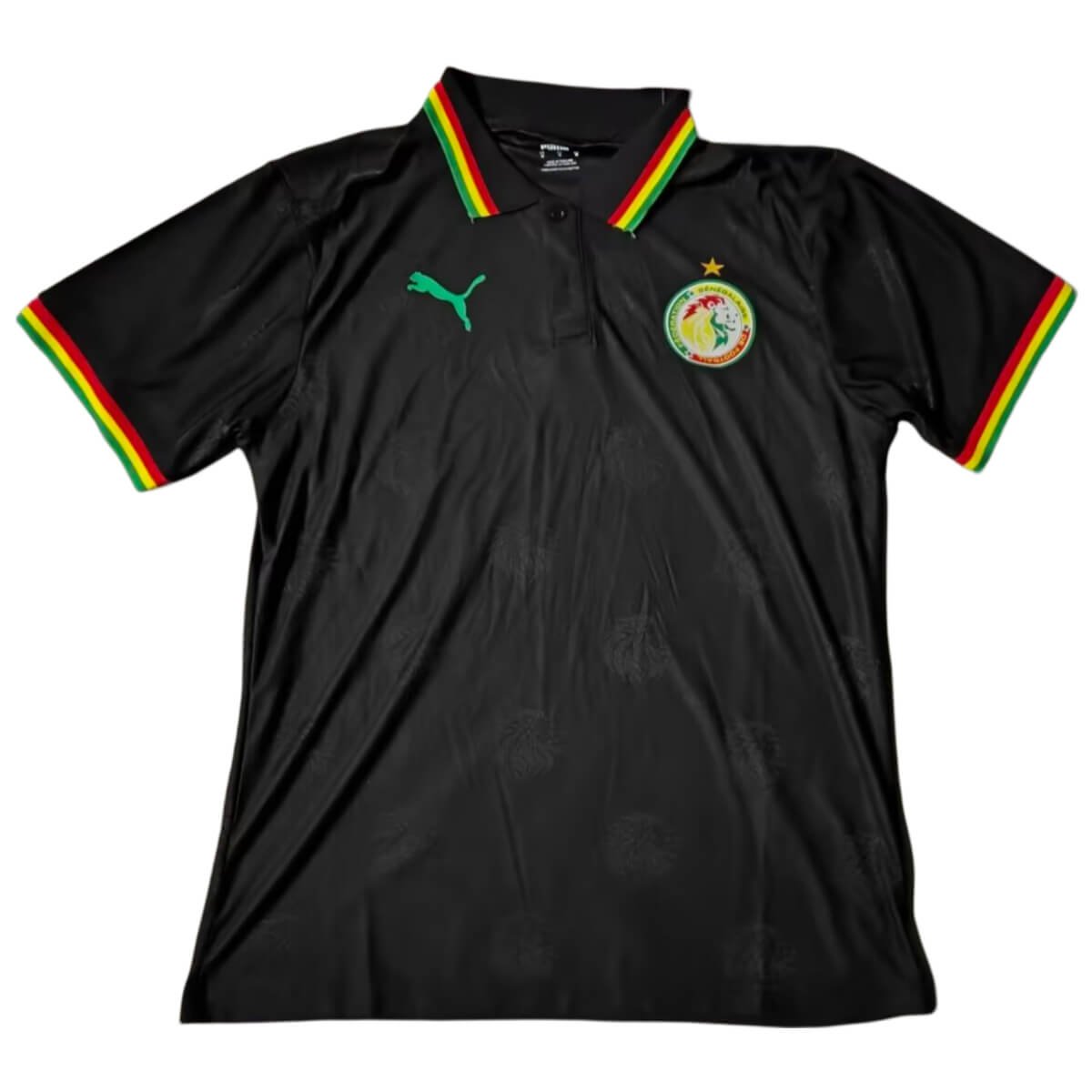 Camisa Seleção de Gana Polo Preta 2024/25 Masculina