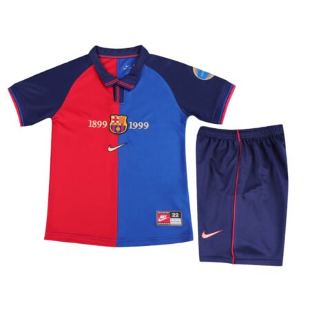 Kit Infantil Barcelona Home Centenário 1899 1999 Unissex
