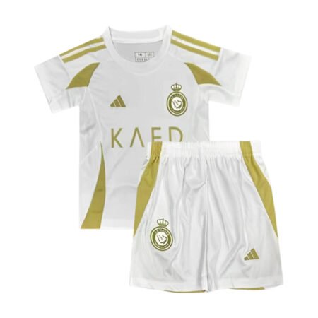 Kit Infantil Al-Nassr Branca Third III 2024/25 Unissex