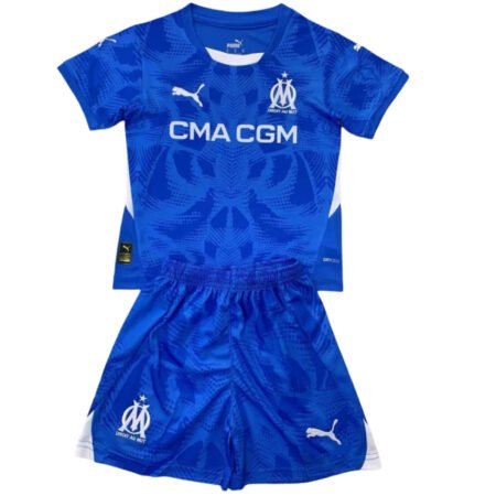 Kit Infantil Marseille Azul Home 2024/25 Unissex