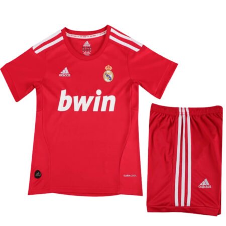 Kit Infantil Real Madrid Away Vermelha 2011/12 Unissex