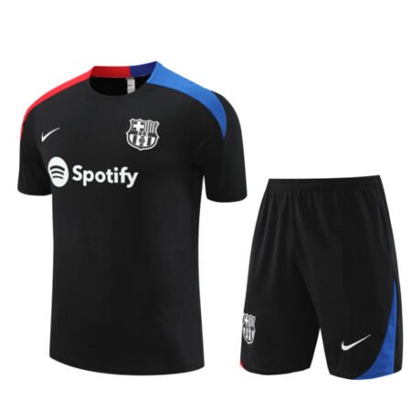 Conjunto Barcelona Treino Camisa e Short Preto 2024/25