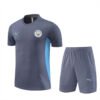 Conjunto Manchester City Treino Camisa e Short Azul 2024/25