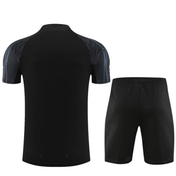 Conjunto PSG Treino Camisa e Short Preta/Cinza 2023/24