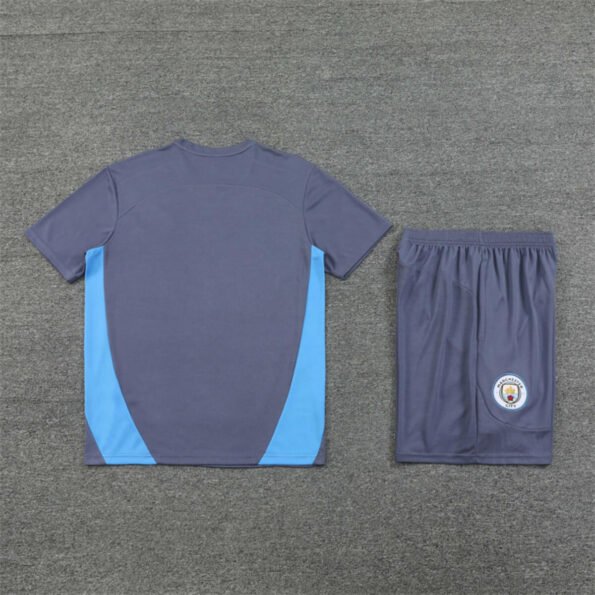 Conjunto Manchester City Treino Camisa e Short Azul 2024/25