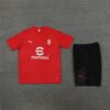 Conjunto Ac Milan Treino Camisa e Short Vermelha 2023/24