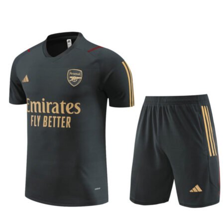 Conjunto Arsenal Treino Camisa e Short Grafite 2023/24