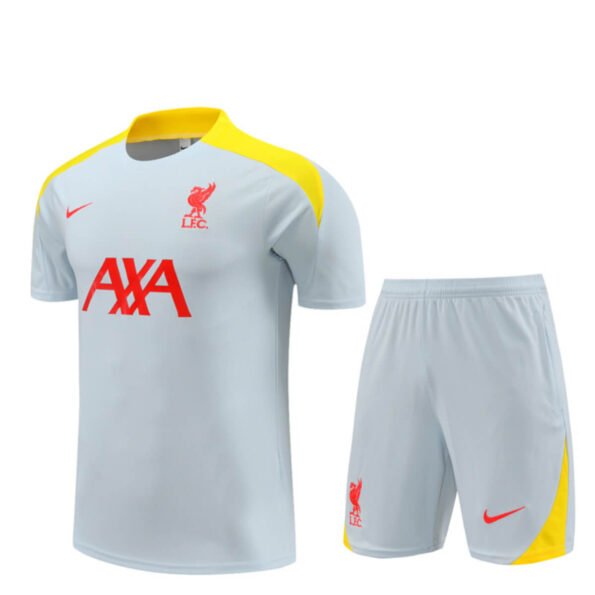 Conjunto Liverpool Treino Camisa e Short Cinza 2024/25