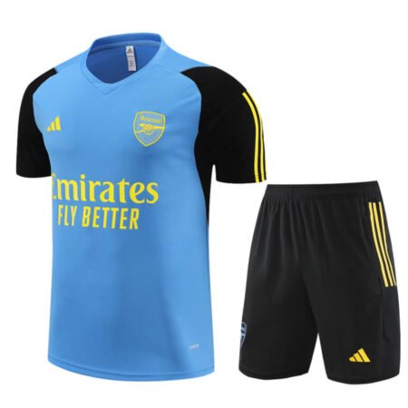 Conjunto Arsenal Treino Camisa e Short Azul/Preto 2023/24