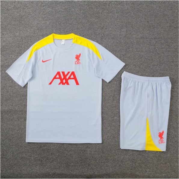 Conjunto Liverpool Treino Camisa e Short Cinza 2024/25