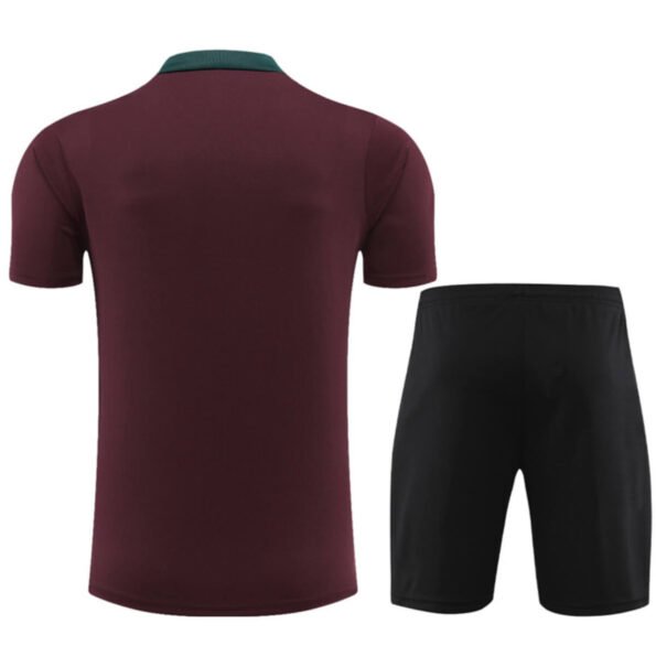 Conjunto PSG Treino Camisa e Short Vermeho VInho 2024/25