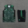 Kit Regata e Short Real Madrid Treino Verde/Preto 2023/24