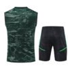 Kit Regata e Short Real Madrid Treino Verde/Preto 2023/24