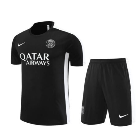 Conjunto PSG Treino Camisa e Short Preta Jordan 2023/24