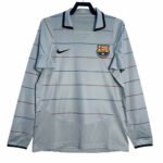 camisa-barcelona-2003-manga-longa-away-cinza