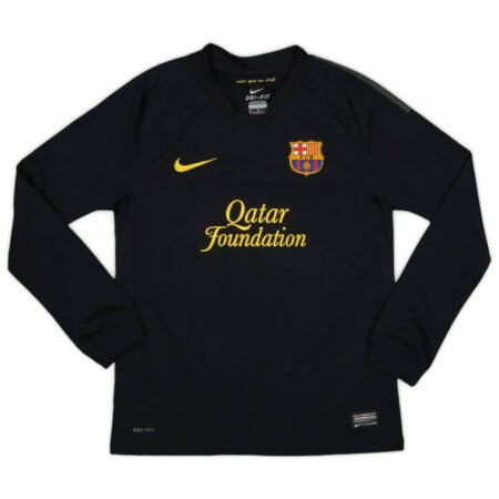Camisa Barcelona Preta 2011/12 Manga Longa Away