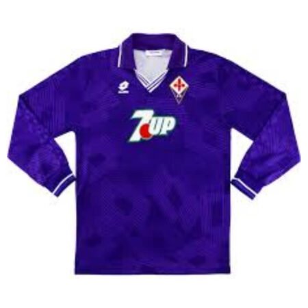 Camisa Fiorentina Nitendo Roxo Home Manga Longa 1998