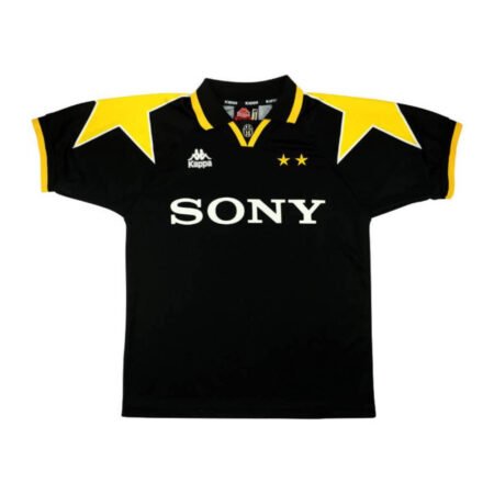 Camisa Juventus Preta Third Sony 1995 Retrô Masculina