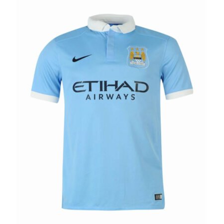 Camisa Manchester City 2015/16 Home Azul Masculina