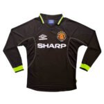 camisa-manchester-united-preta-1998-99-third-manga-longa