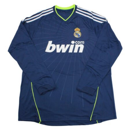 Camisa Real Madrid Away Preta 2010/11 Manga Longa